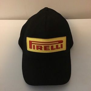 Pirelli Black Velcro Strapback Cap